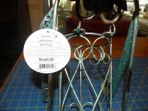 DecoFlair COW Figurine Metal Wine Bottle Holder NEW WITH TAGS GREAT GIFT!! - Picture 4 of 5
