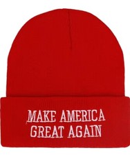 President Donald Trump MAKE AMERICA GREAT AGAIN Beanie M&uuml;tze MAGA NEU
