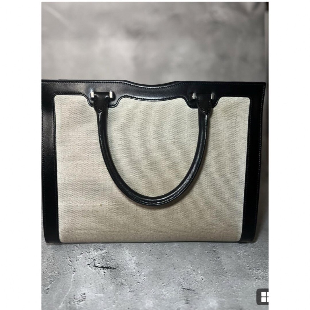 Borsa a mano originale Saint Laurent YSL logo up town tote bag donna logo dal Giappone