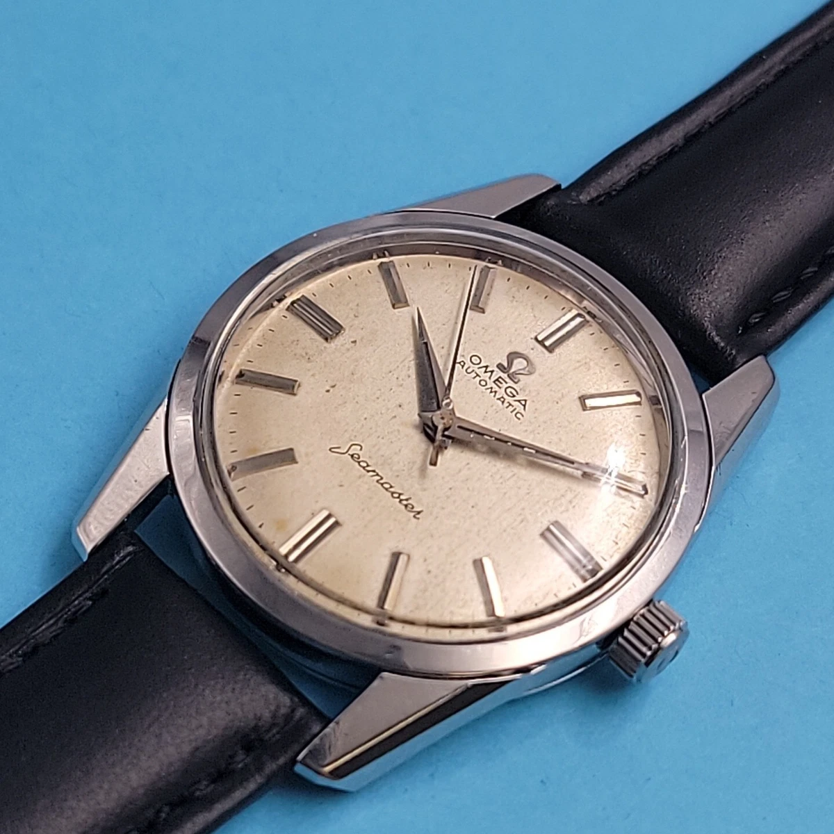 1962 Vintage Omega Seamaster 17Jweles Automatic 550 Caliber Original Dial Crown