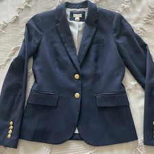 J Crew Factory Schoolboy Blazer Navy Blue Women s 0