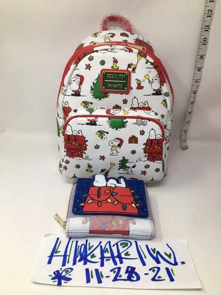 Peanuts christmas loungefly hot sale