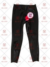8200 latex gummi trousers high waist zip hidden two sheath custom made 0.4mm