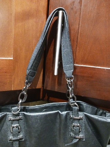 'Simply Vera' Vera Wang Kohl's Women's Black Tote Bag. Gray Lining. - Picture 8 of 17