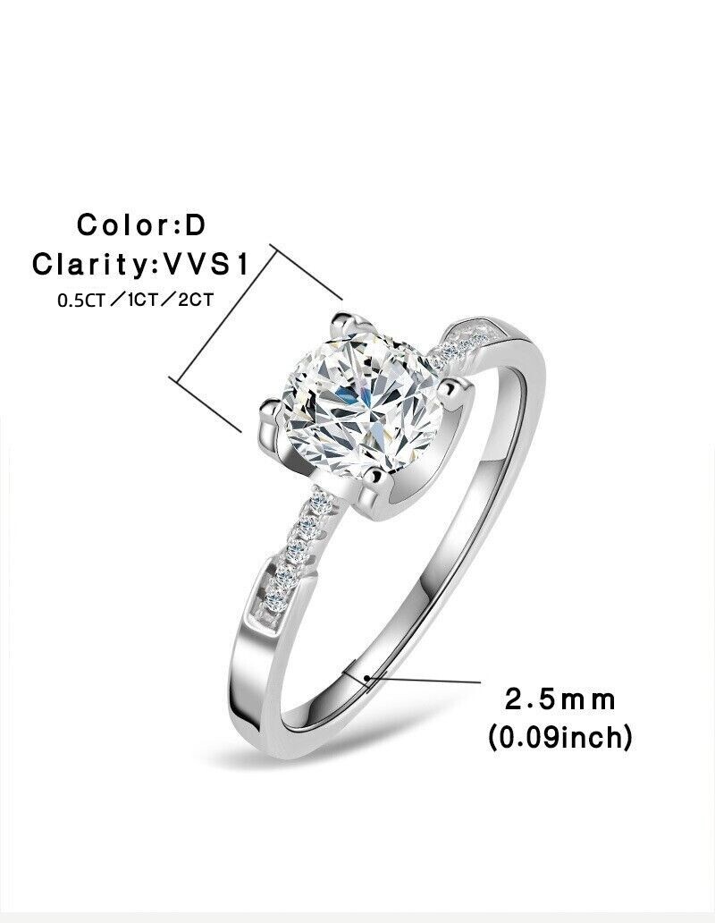 Women’s Fine Jewelry High Qulity 1CT Moissanite Wedding Engagement