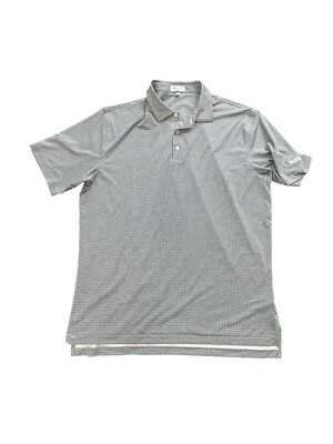 Peter Millar Summer Comfort Ping Pong Paddle Print Mens L Performance Stretch