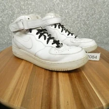 Nike Air Force 1 Mid Sneaker Mens 11 Triple White Leather 315123-111