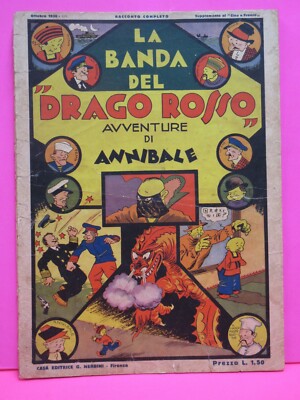 ALBI VARI Nerbini 1936 ''THE BAND OF THE RED DRAGON Hannibal '' original!!