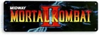 TIN SIGN Mortal Kombat 2 Arcade, 80's, Retro, Console, Marquee, Game Decor, A509