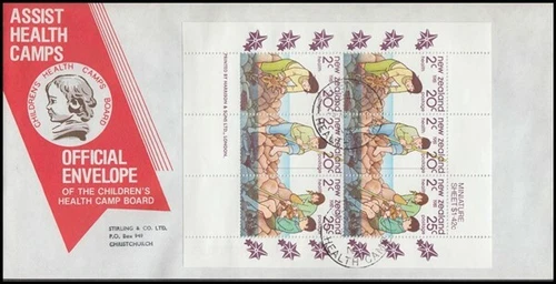 NEW ZEALAND HEALTH ILLUST FDC 1981 MINI SHEET (ID:18/D27879)