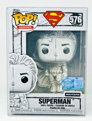 Funko Pop! Superman #576 (Sketched) Limited Edition 9500 w/Protector - READ