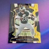 2025 Select Football Saquon Barkley Prizm Black and Yellow Shock #90 Eagles