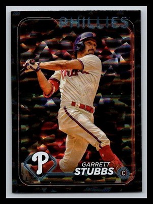 2024 Topps Garrett Stubbs #409 Black Crackle Foil Phillies Super Box NM-MINT