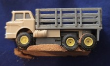 VINTAGE AURORA TJET SLOT CAR STAKE TRUCK LABEL MINTY UNPLAYED UNTESTED TAN GRE