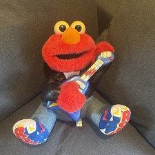 1998 Tyco Rock Roll Elmo Animated Singing Plush Guitar Works Jim Henson 13