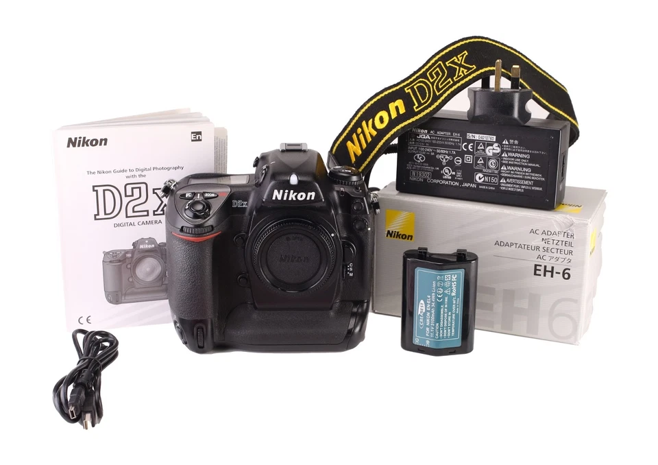 Nikon D2X Camera Body & EH-6 Adapter 7,560 Shots  Refurbished 12Month Guarantee.