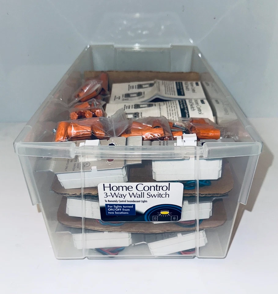 NOS RCA X-10 Home Control 3-Way Wall Switch Lot HC32WD, HC30WD, 50 Pcs Lot - Image 2 of 4