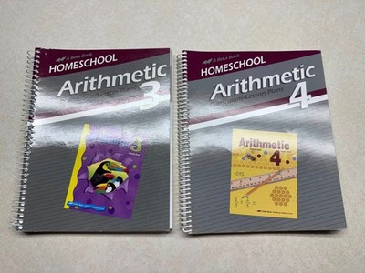 Abeka Homeschool Arithmetic 3 & 4 Curriculum Lesson Plans Set Teacher Manuals
