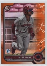 2022 Bowman Draft 1st Edition Orange Foil 9/25 Allan Cerda #BD-22 6bc