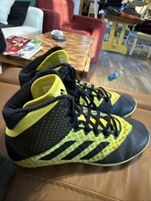 Adidas | Mat Wizard 4 | Yellow/ Black | Wrestling Shoes Size 6