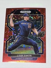 2022 Panini Prizm Draft Picks Red Donut Circle /99 Liam Simon #PDP166