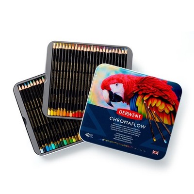 Derwent Chromaflow Künstler Professionell Buntstifte 48 Dose Set