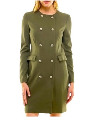 NWT Nanette Lepore Long Sleeve Blazer Dress - olive green - size 4 | eBay
