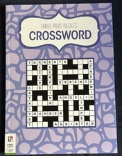 Hinkler Explore Large Print Puzzles Crossword  Brand New