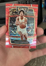 2021-22 Panini Select - Concourse Jalen Johnson #17 Red Wave Prizm (RC)