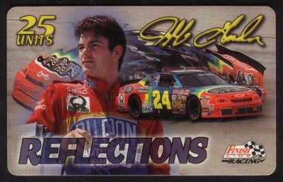 25u Jeff Gordon 'Reflections' (NO Sunglasses, Looking To His Right) Phone Card