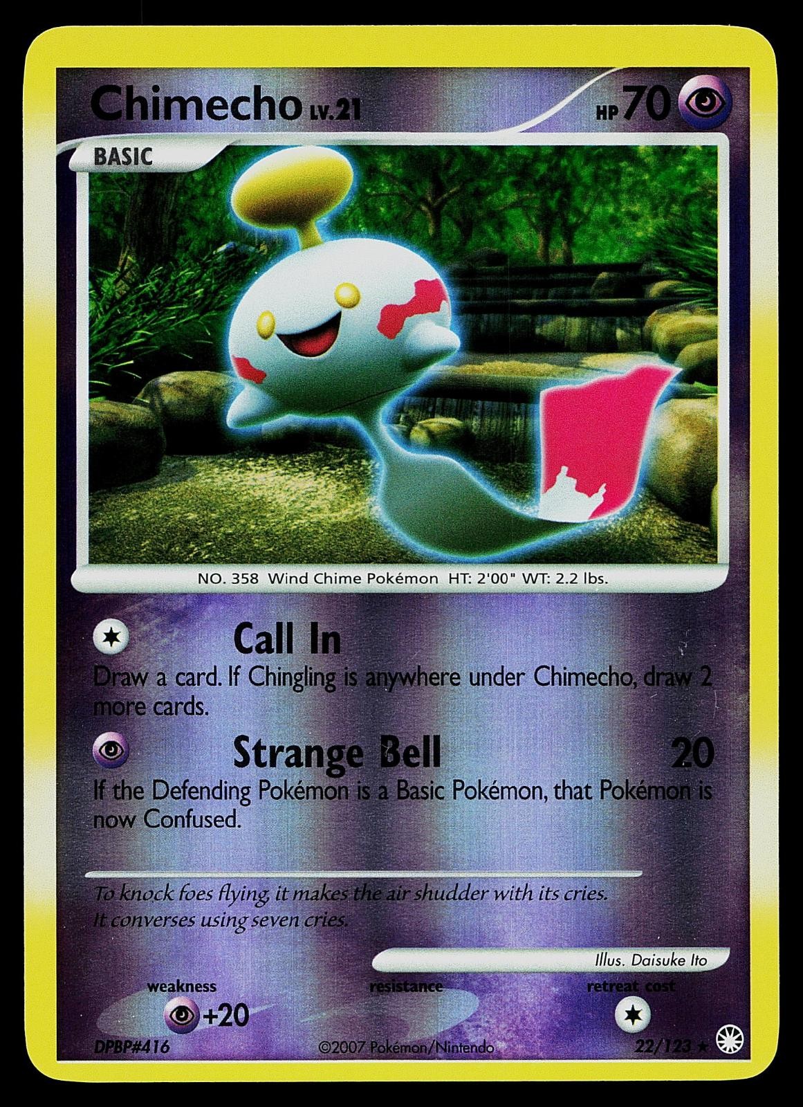 Pokemon Card - Chimecho Mysterious Treasures 22/123 Reverse Holo Rare