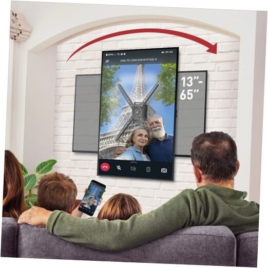  Landscape-Portrait Rotation 13-65 inch TV Wall Mount, Flat/