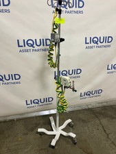 CareFusion IV Pole w Precision Medical Air/Oxygen Blender