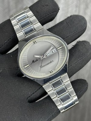 Mido Commander Automatic  N.O.S  8689 Day-Date 25 Jewels Men s Wristwatch Swiss.