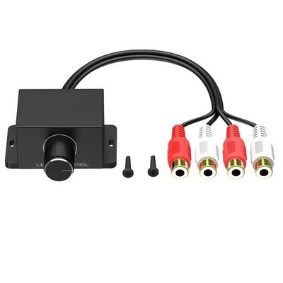 LC-1 Auto Verstärker Lautstärkeregler Cinch Pegel Bass Regler Fernbedienung Audio Universal