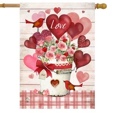 Briarwood Lane Love Bouquet House Flag