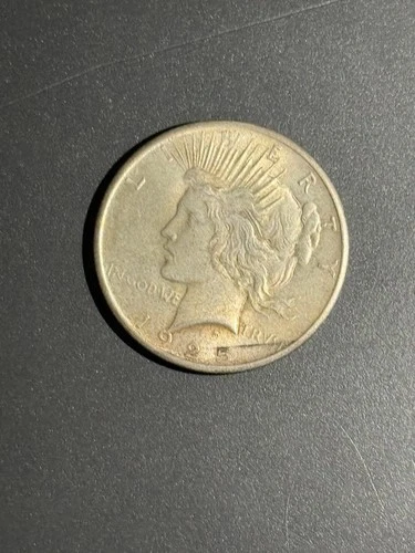 1925 Peace Dollar $1 Silver Coin Circulated Business Strike Uncertified