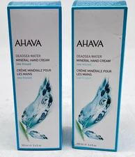 Lot Of 2 Ahava Dead Sea Water Mineral Hand Cream Sea Kissed - New