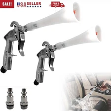 2x Air Gun for Car Detailing Dry Cleaning with Tapered Nozzle Tornador Blow Tool