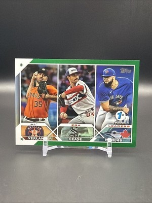 2023 Topps Series 1 1st - League Leaders Justin Verlander Cease Manoah /150
