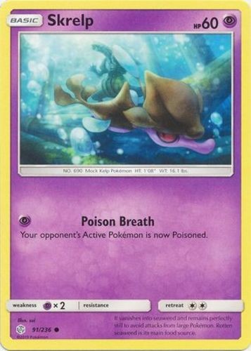 Skrelp - 91/236 - Common (Near Mint) Cosmic Eclipse - Psychic Pokémon