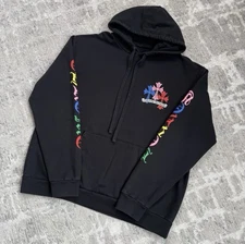 Chrome Hearts Black Hoodie Multicolor Cross Cemetery Size M 100% Authentic Men