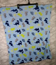Parent's Choice Blue Dinosaur Baby Boy Fleece Blanket Walmart Soft
