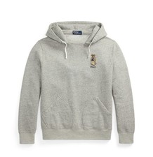 Men Polo RALPH LAUREN Polo Bear Fleece Hoodie GREY Collegiate Bear Large 248  