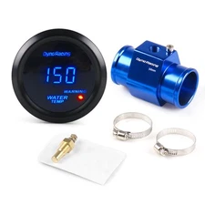 2" 52mm Digital Water Temp Gauge Meter w/36mm Joint Pipe Sensor Adapter 1/8NPT