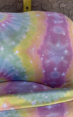 Rainbow Tie Dye Star Aesthetic Tablet Pillow Stand w Pockets Storage - 第 9/12 張圖片