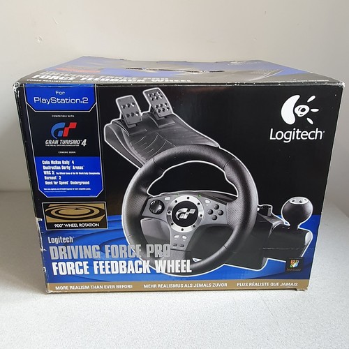 Logitech Driving Force Pro Force Feedback Wheel Racing PlayStation PS2 PS3 Sim - Picture 2 of 14