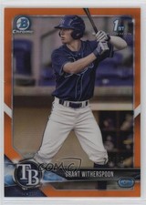 2018 Bowman Draft Chrome Orange Refractor 24/25 Grant Witherspoon #BDC-152 w5p