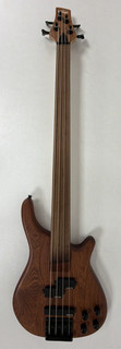 Bajo vintage V940FL sin trastes acabado natural oscuro 4 cuerdas para diestros