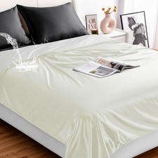 Waterproof Bed Blanket Queen Size 78'' x 82'' White Polyester, TPU Waterproof...
